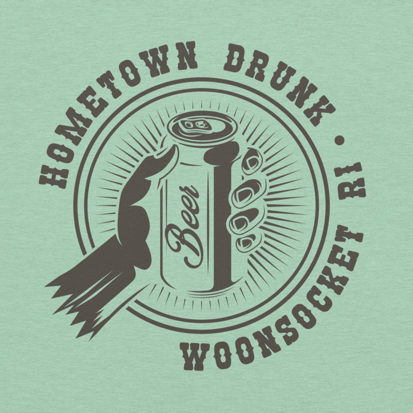 Hometown Drunk Woonsocket T-shirt