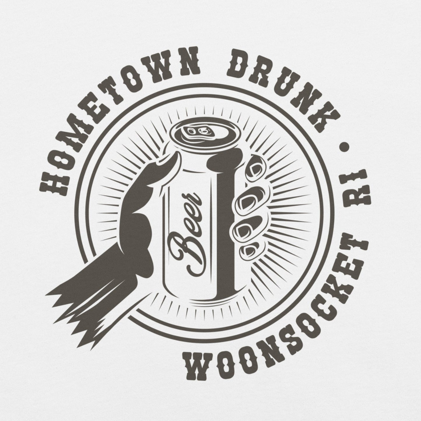 Hometown Drunk Woonsocket T-shirt