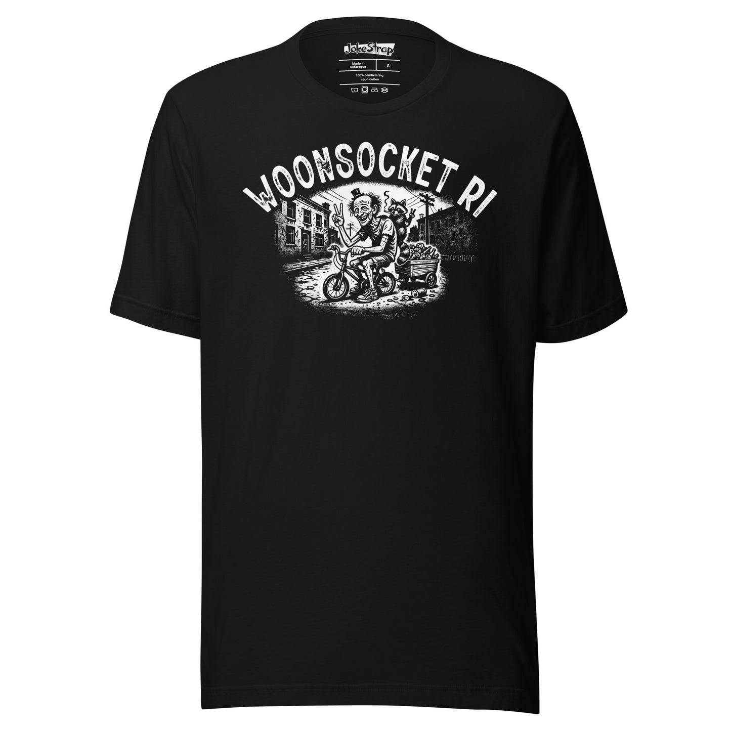 Woonsocket RI Bike and Bottles T Shirt