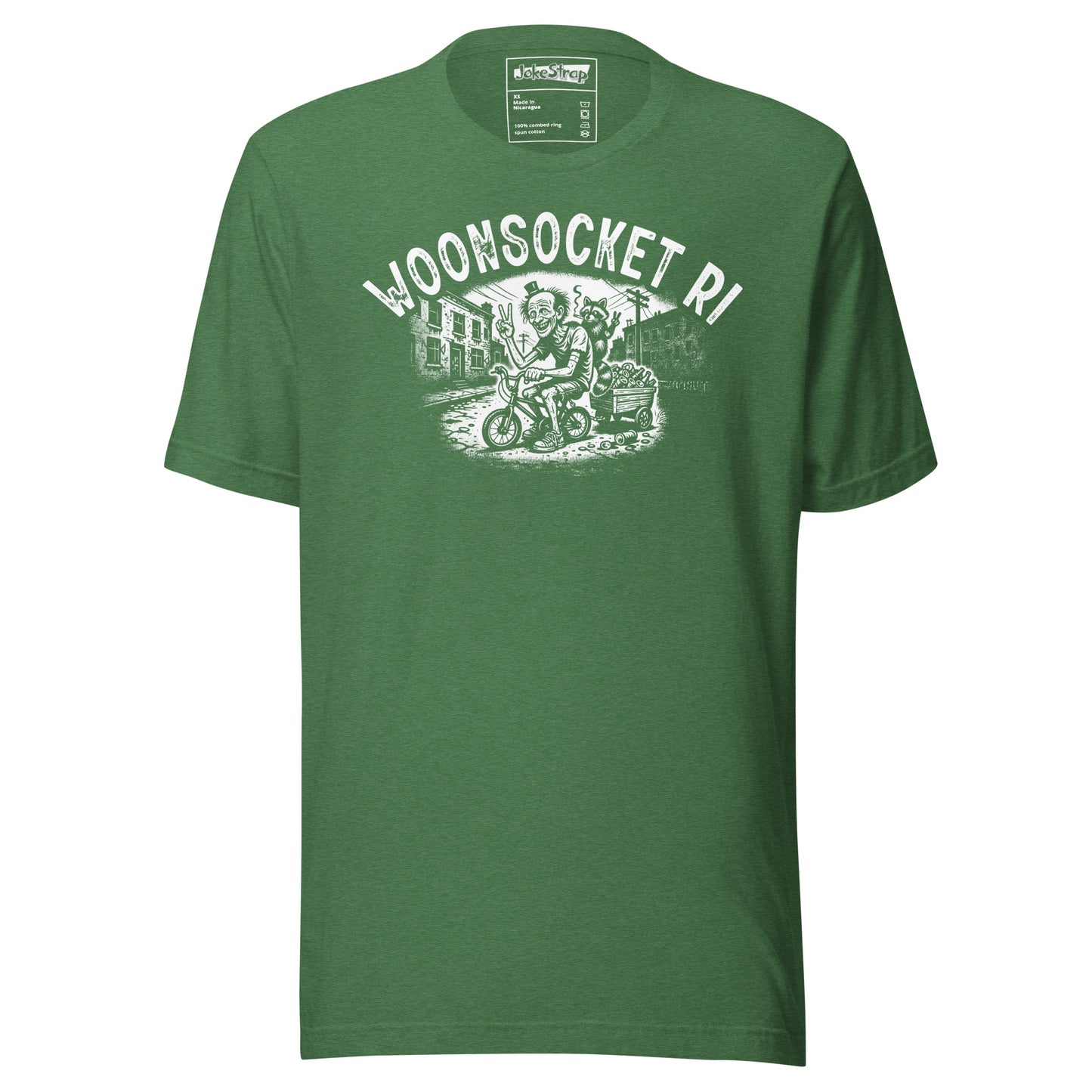 Woonsocket RI Bike and Bottles T Shirt