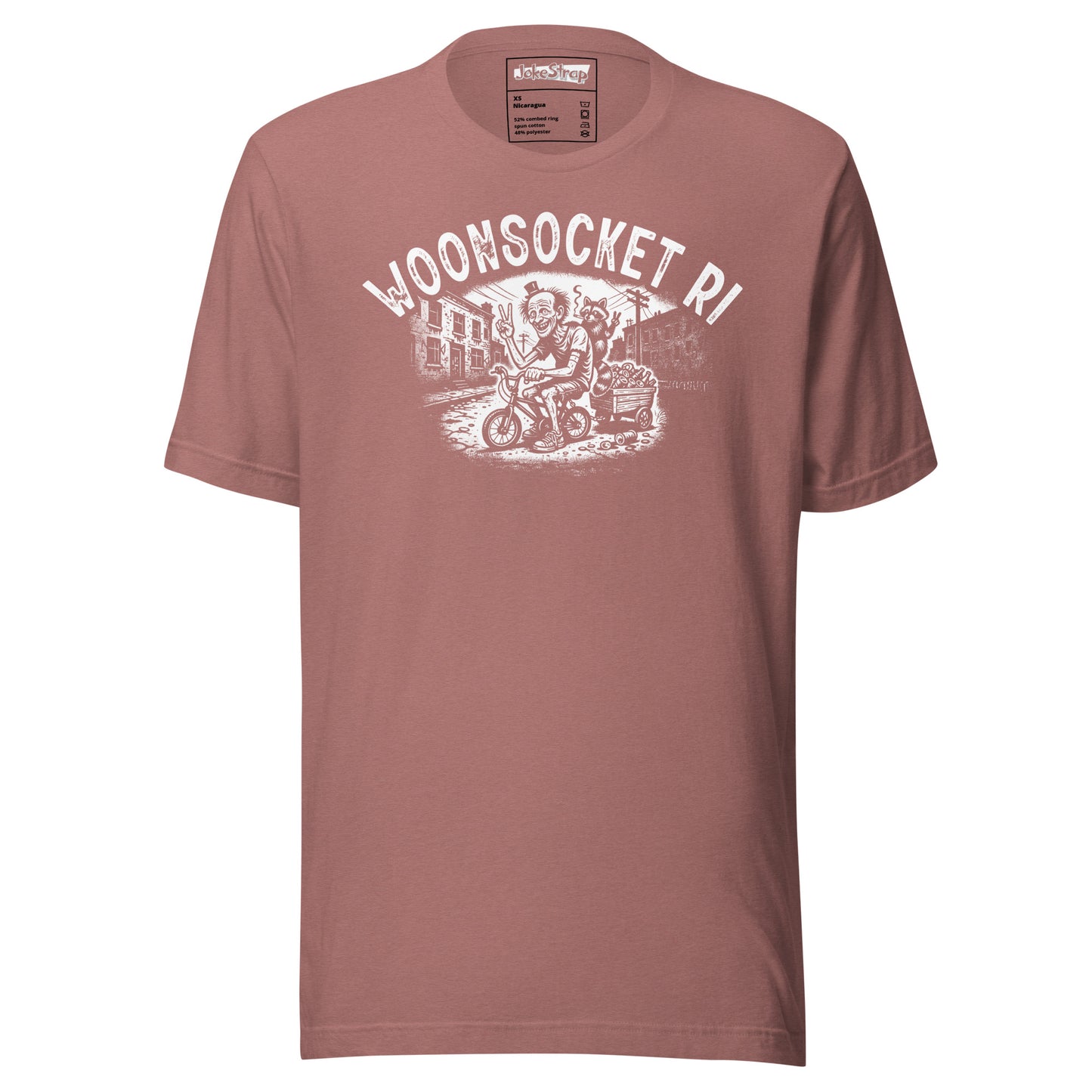 Woonsocket RI Bike and Bottles T Shirt