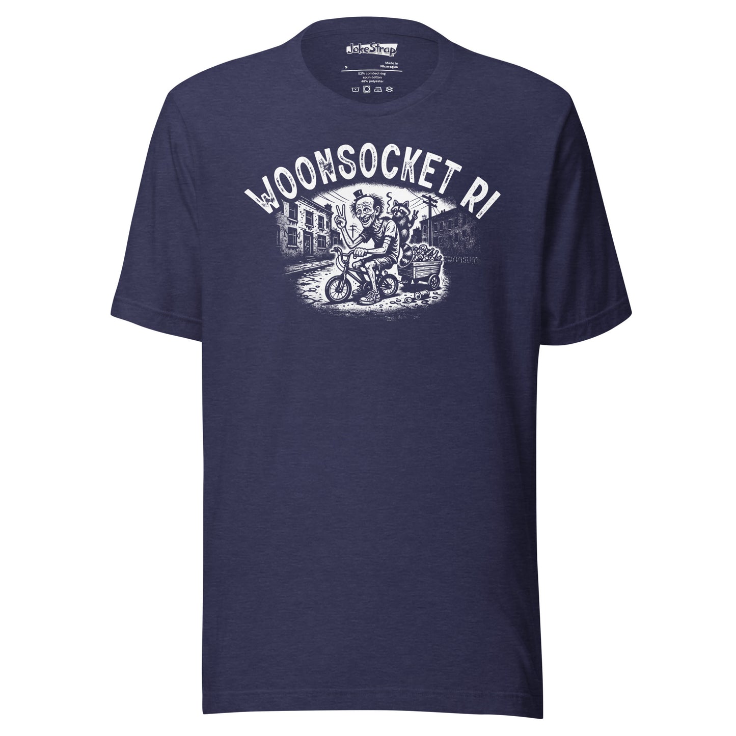 Woonsocket RI Bike and Bottles T Shirt